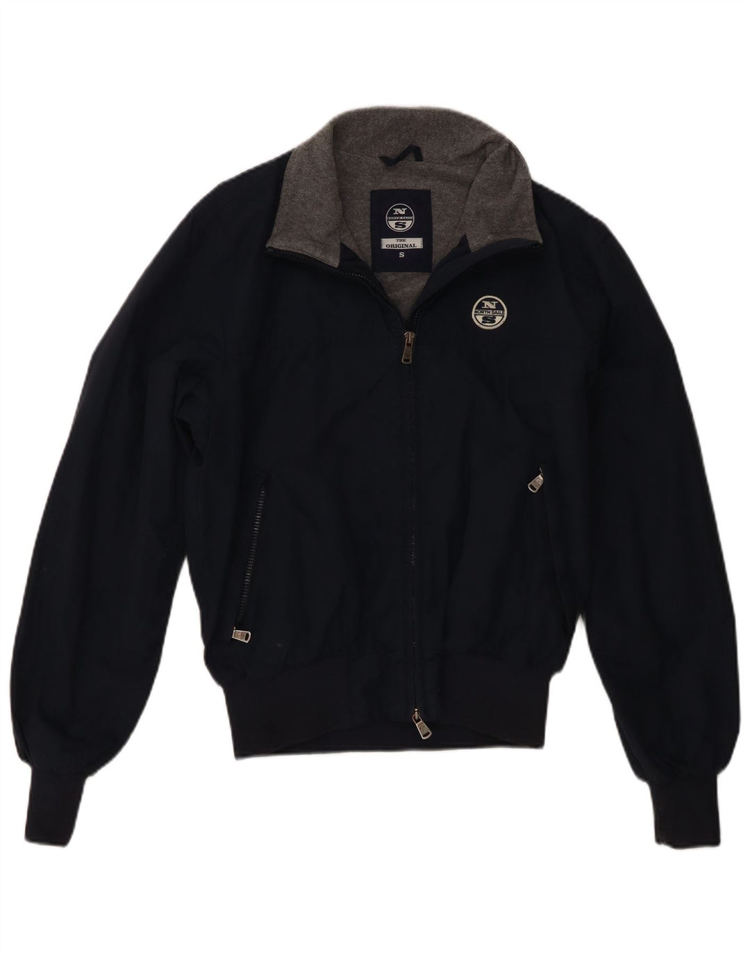 North Sails Herren Bomberjacke UK 36 Small Marineblau Polyamid