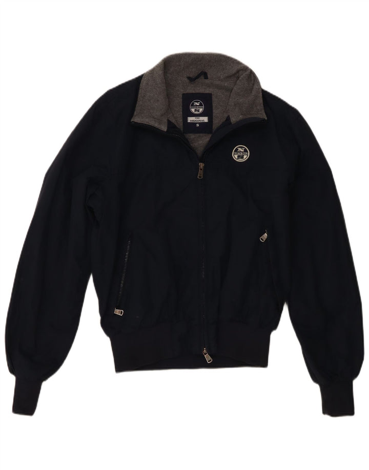 North Sails Herren Bomberjacke UK 36 Small Marineblau Polyamid