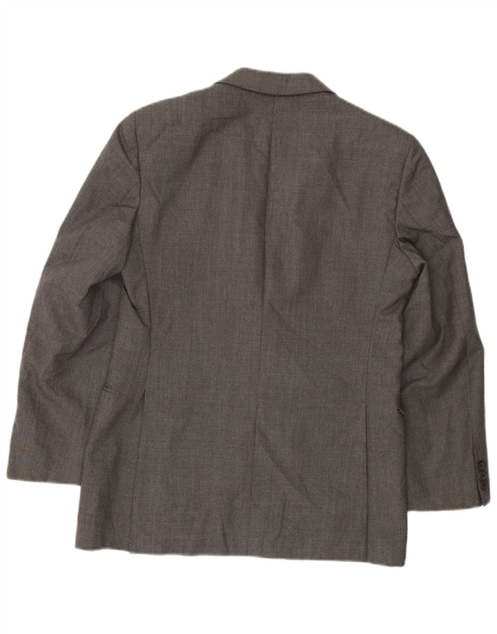 Aquascutum Herren-Blazer mit 2 Knöpfen, Gr. 36, klein, Grau