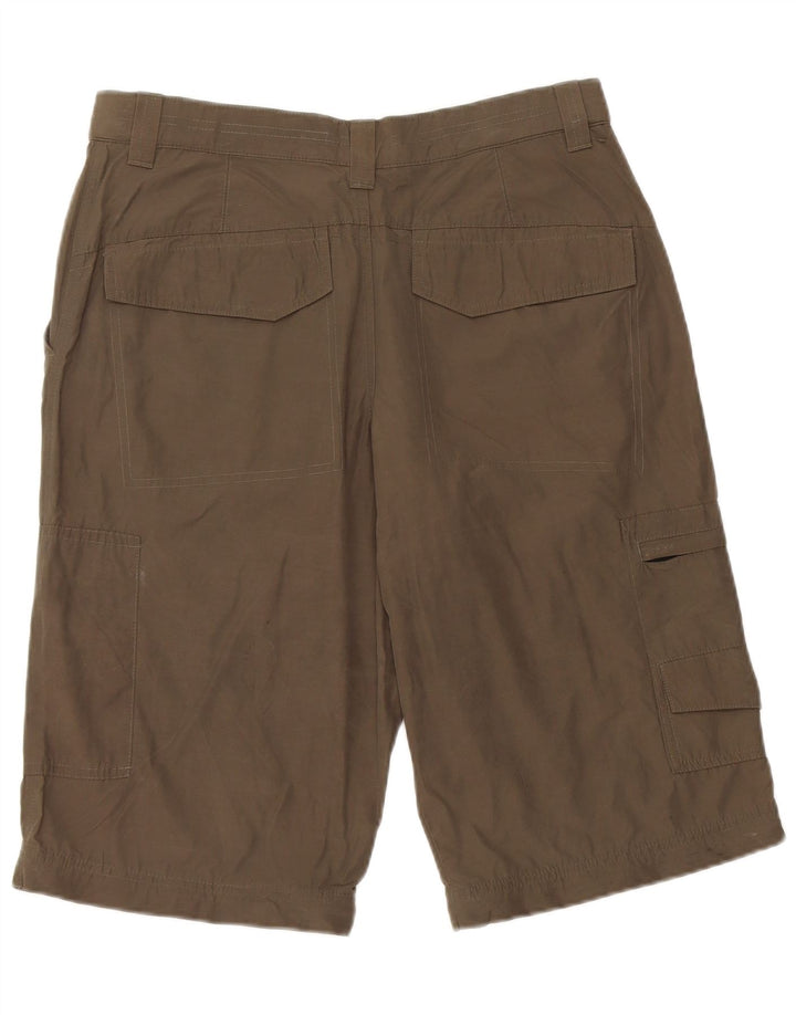 Marks & Spencer Herren Cargoshorts W32 Medium Khaki Polyamid