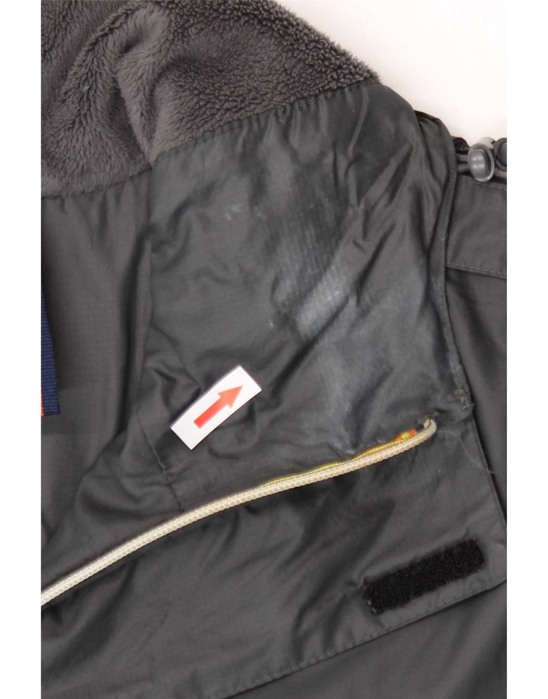 K-Way Herren-Parka mit Kapuze, UK 38, mittelgraues Polyamid