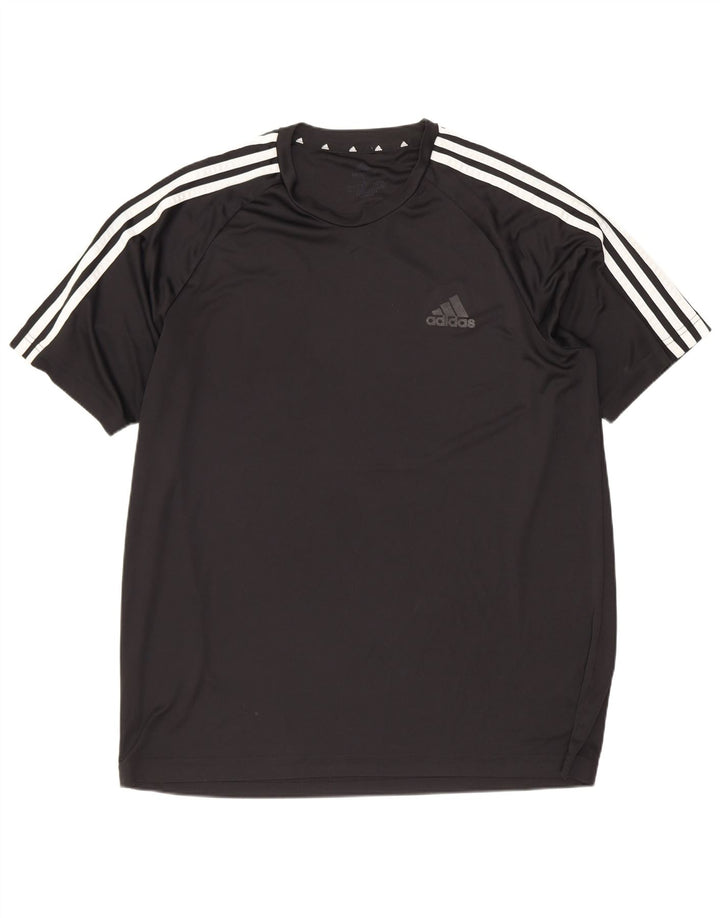 Adidas Herren T-Shirt Top Large Schwarz Polyester Sport