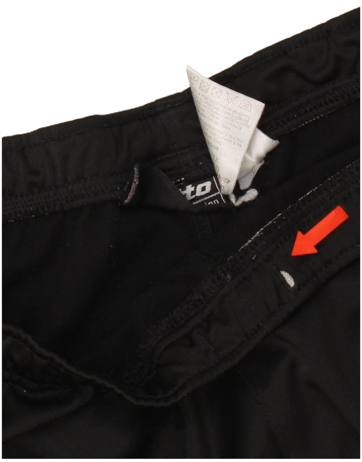 Lotto Herren-Trainingshose XL, schwarzes Polyester