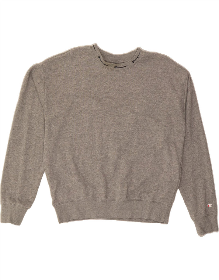 CHAMPION Womens Sweatshirt Jumper UK 18 XL Grey Cotton Vintage Champion and Second-Hand Champion from Messina Hembry 