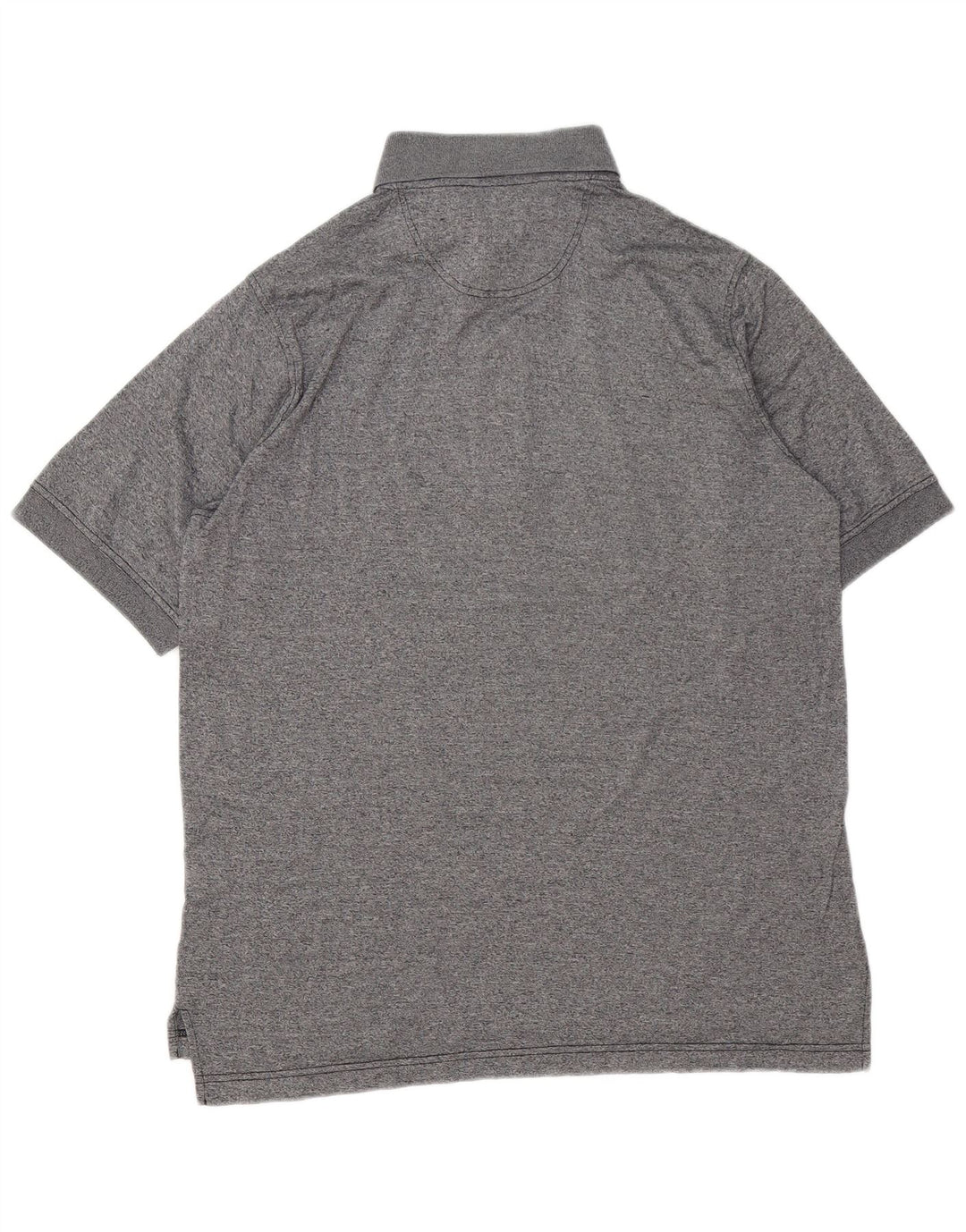 Ellesse Herren-Poloshirt, klein, grau gesprenkelte Baumwolle
