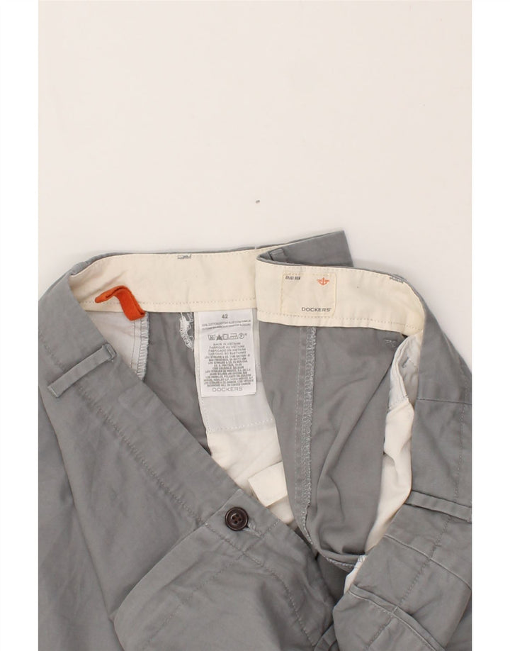 DOCKERS Mens Chino Shorts W42 2XL Grey Cotton Vintage Dockers and Second-Hand Dockers from Messina Hembry 
