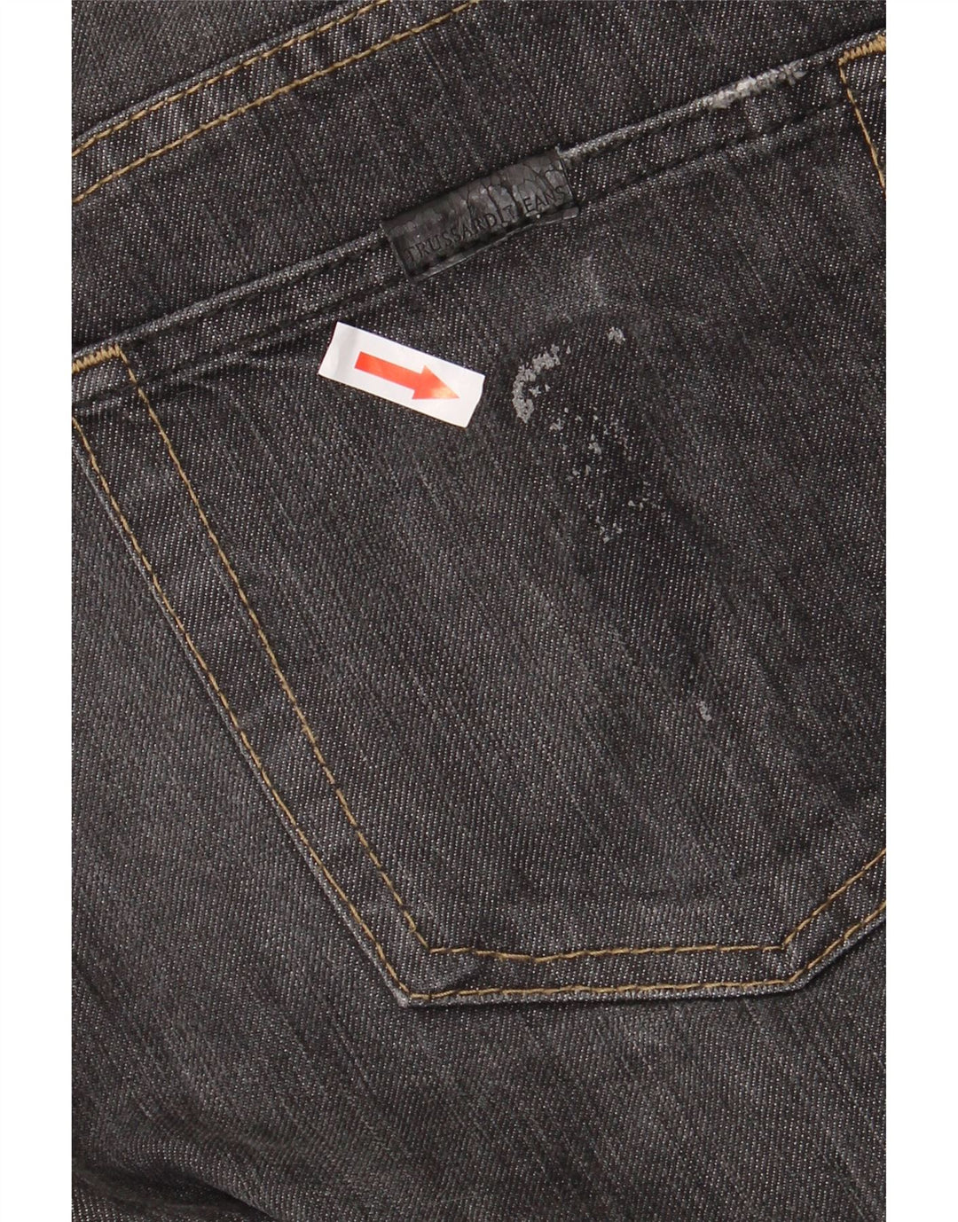 Trussardi Herren Straight Jeans W36 L30 Schwarze Baumwolle
