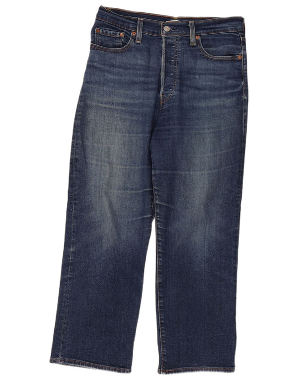 Levi's Damen Ribcage High Waist Straight Jeans W29 L26 Blau