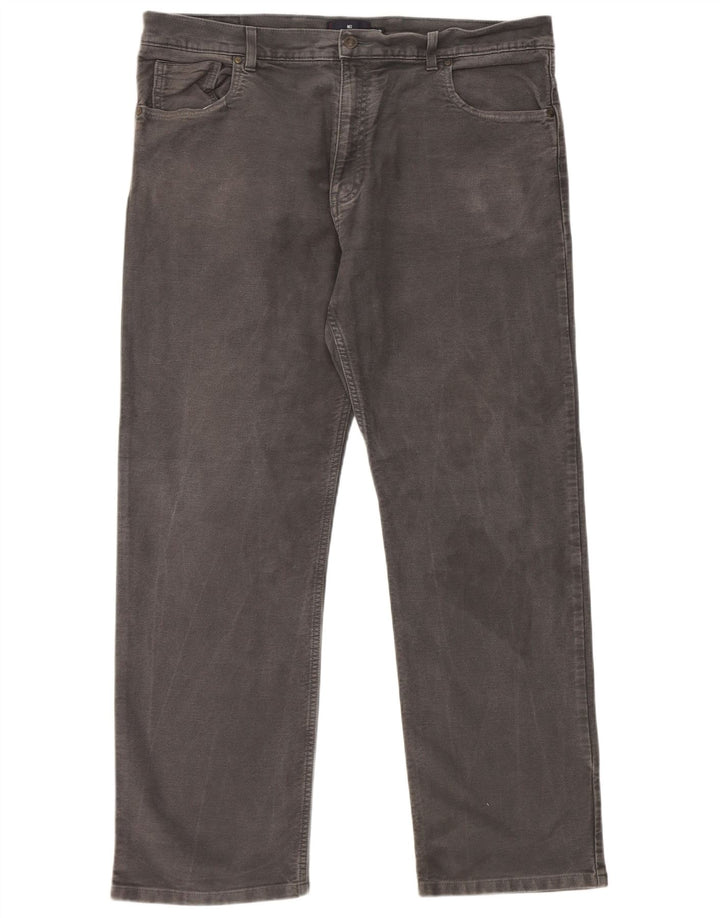 Marks & Spencer Herren Blue Harbor Straight Freizeithose W40 L31 Grau