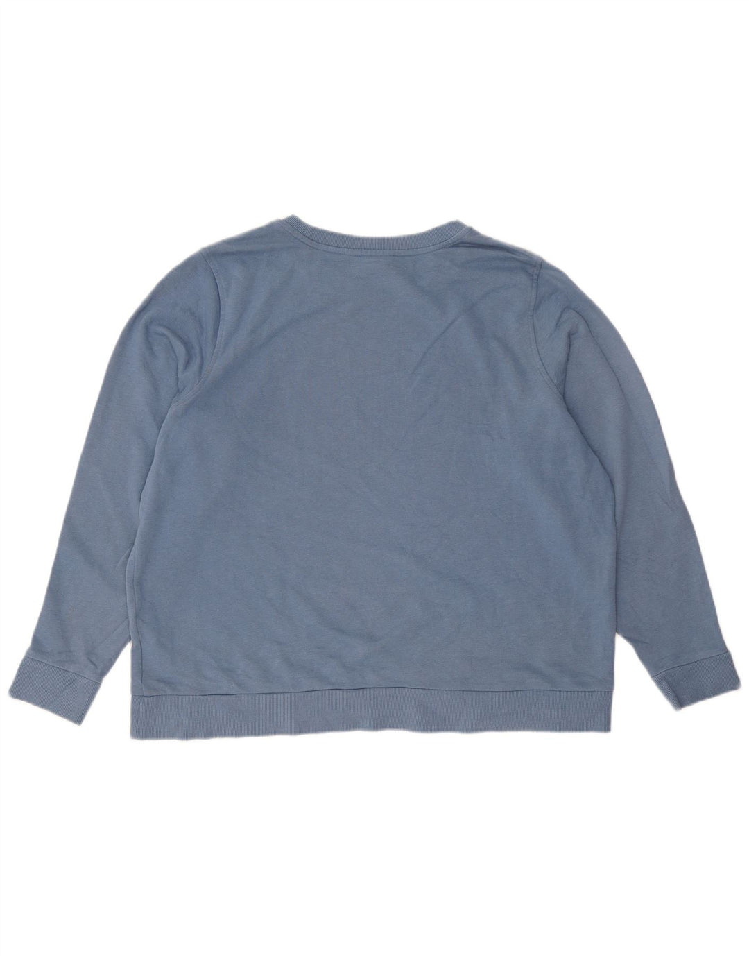 Marks & Spencer Damen Sweatshirt Pullover UK 20 2XL Blaue Baumwolle