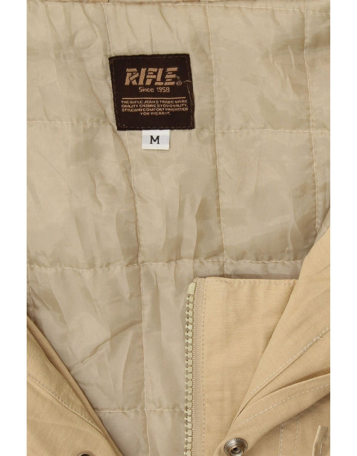 Rifle Womens Hooded Parka Jacke UK 14 Medium Beige Polyester
