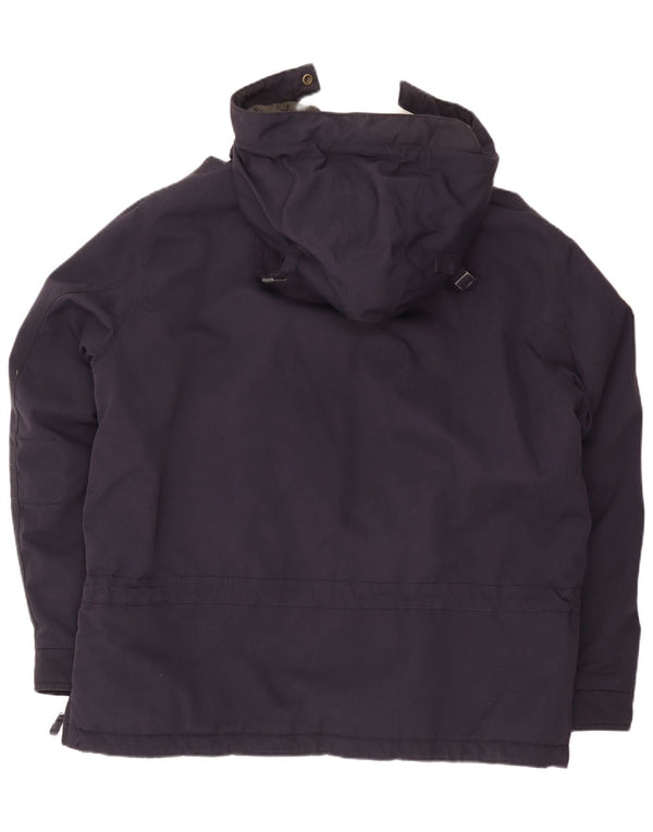 Napapijri Herren Geographic Graphic Hooded Anorak Jacke UK 46 3XL Marineblau