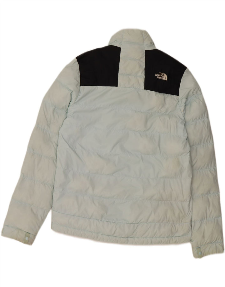 THE NORTH FACE Damen Graphic Wattierte Jacke UK 14 Mittelblauer Farbblock