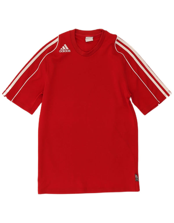 Adidas Herren Climalite T-Shirt Top Small Rot Polyester