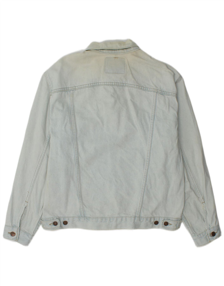 Levi's Herren Jeansjacke UK 38 Mittelblaue Baumwolle