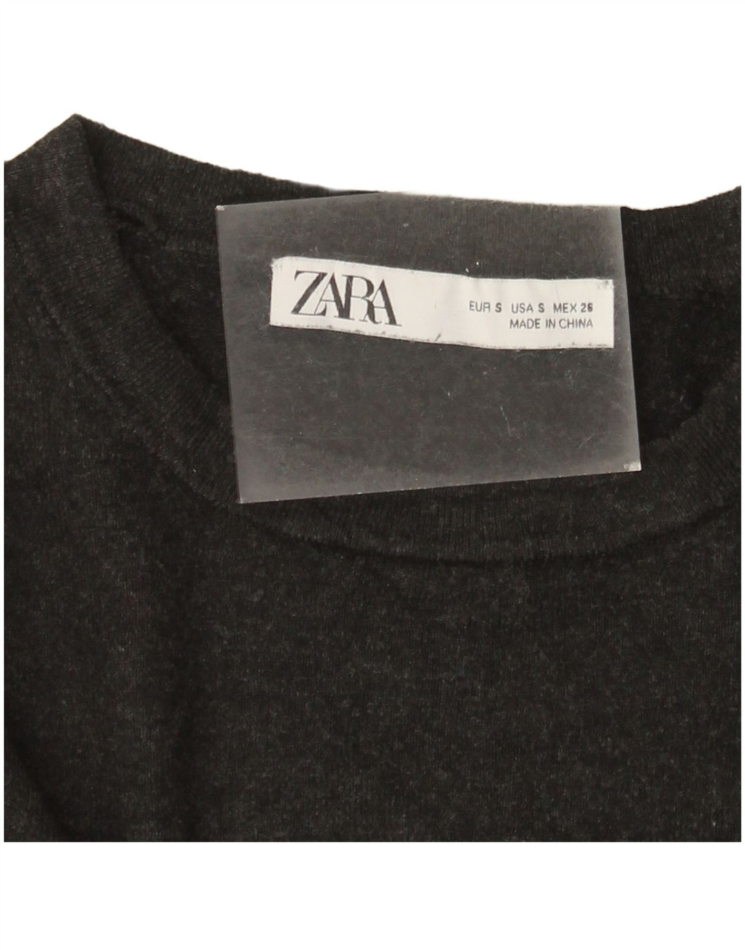 Zara Damen-Pullover mit U-Boot-Ausschnitt, Gr. 10, Größe S, Grau