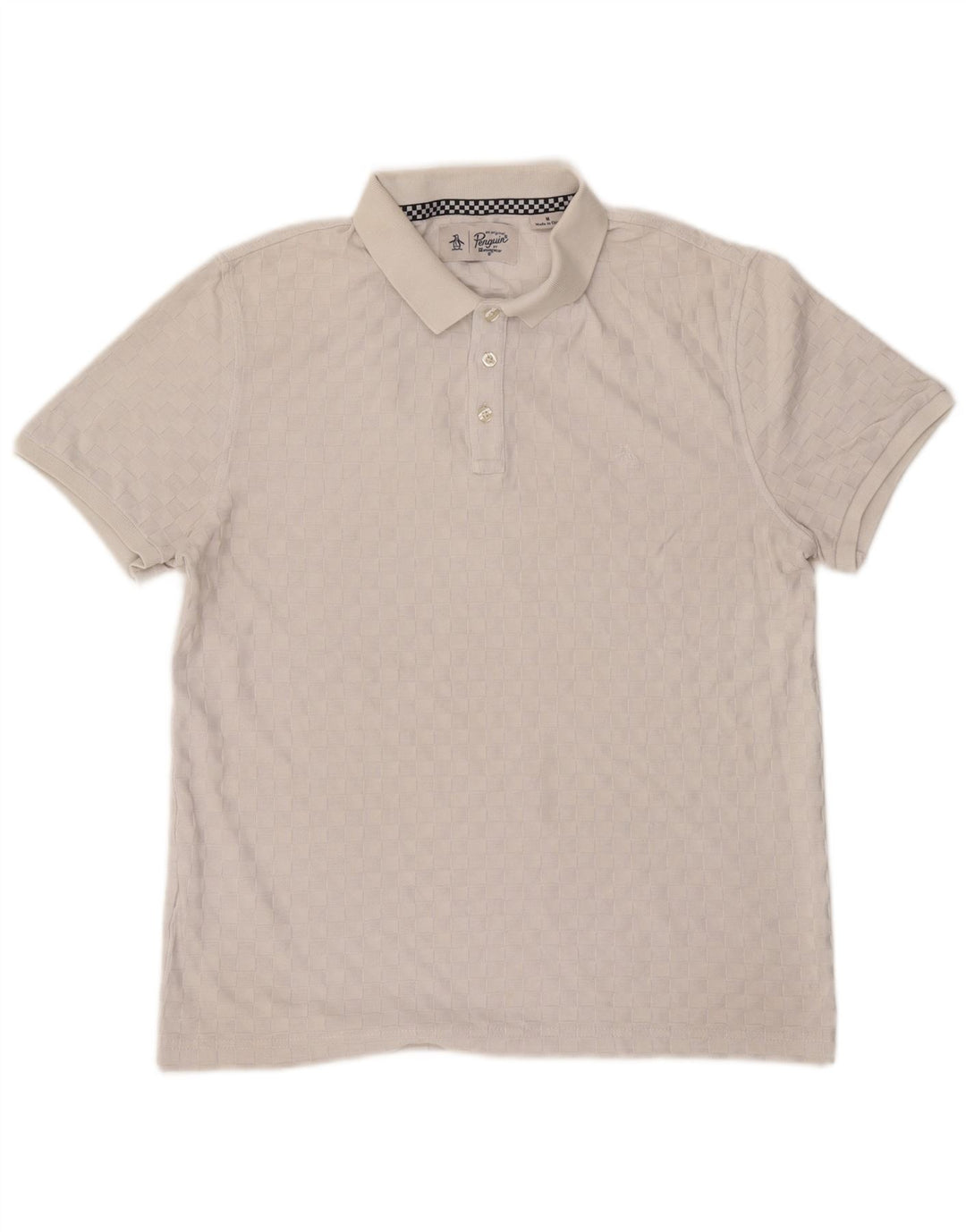 Penguin Herren-Poloshirt aus mittelgrauer Baumwolle