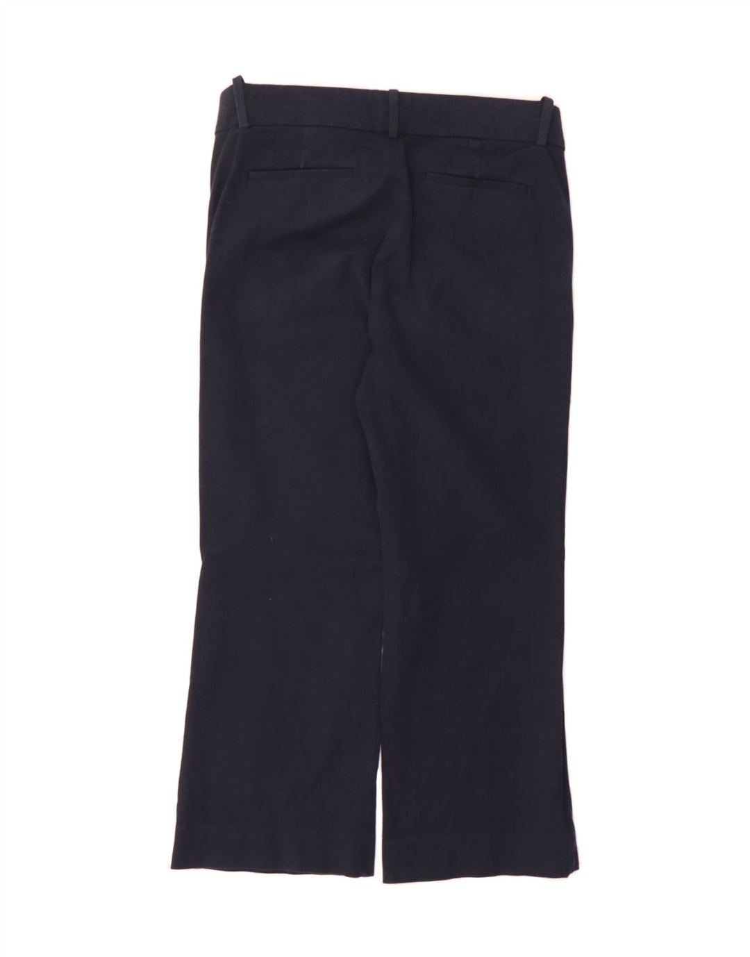 J. CREW Womens Bootcut Cropped Trousers US 4 Small W30 L24 Navy Blue Vintage J. Crew and Second-Hand J. Crew from Messina Hembry 