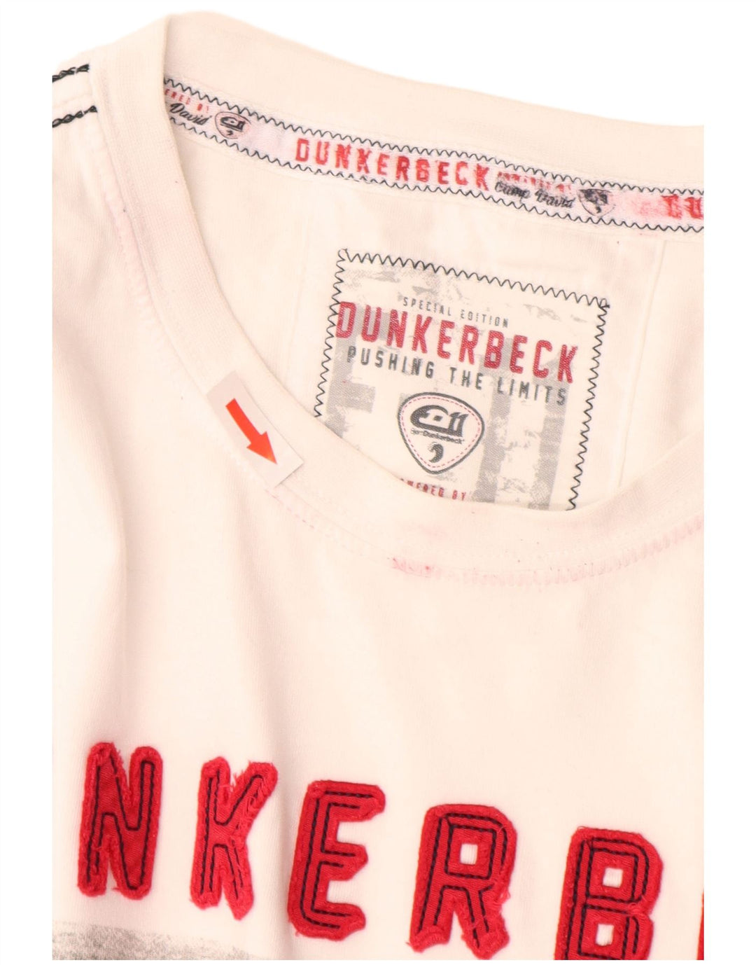 Camp David Herren Grafik-T-Shirt-Oberteil XL aus weißer Baumwolle