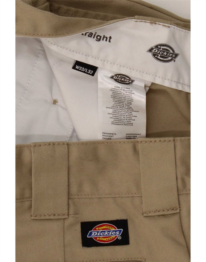 Dickies Gerade Herren-Chinohose W33 L32 Beige Polyester