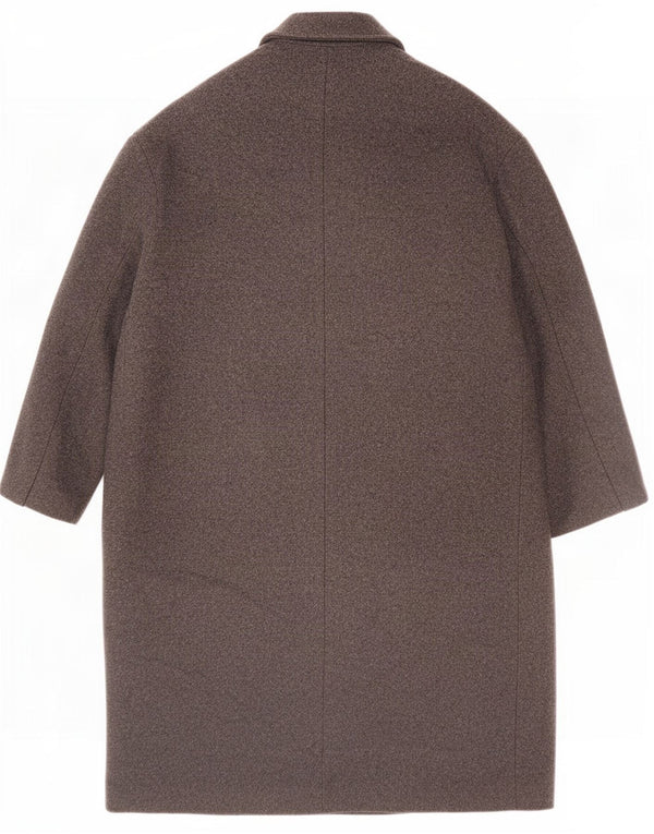 Zara Womens Double Breasted Coat UK 14 Medium Grey Polyester