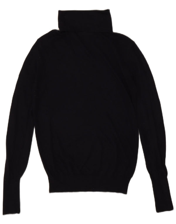 Zara Damen-Pullover mit Rollkragen, UK 12, mittelblau, Modal
