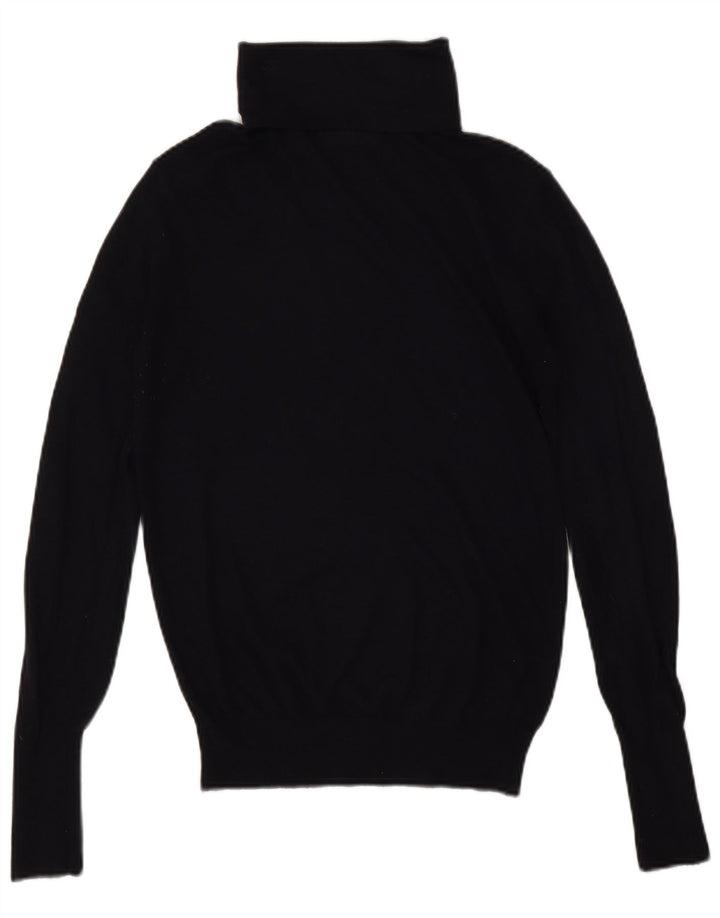 Zara Damen-Pullover mit Rollkragen, UK 12, mittelblau, Modal