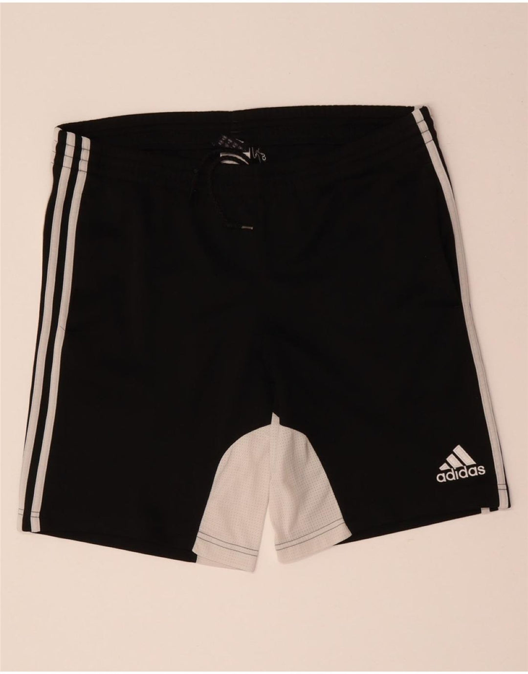 ADIDAS Herren-Sportshorts, groß, schwarzes Farbblock-Polyester