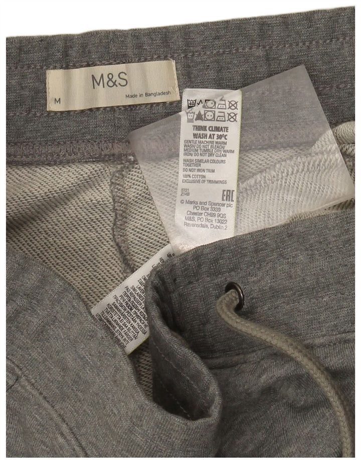 Marks & Spencer Herren-Trainingshose, Jogginghose, mittelgraue Baumwolle