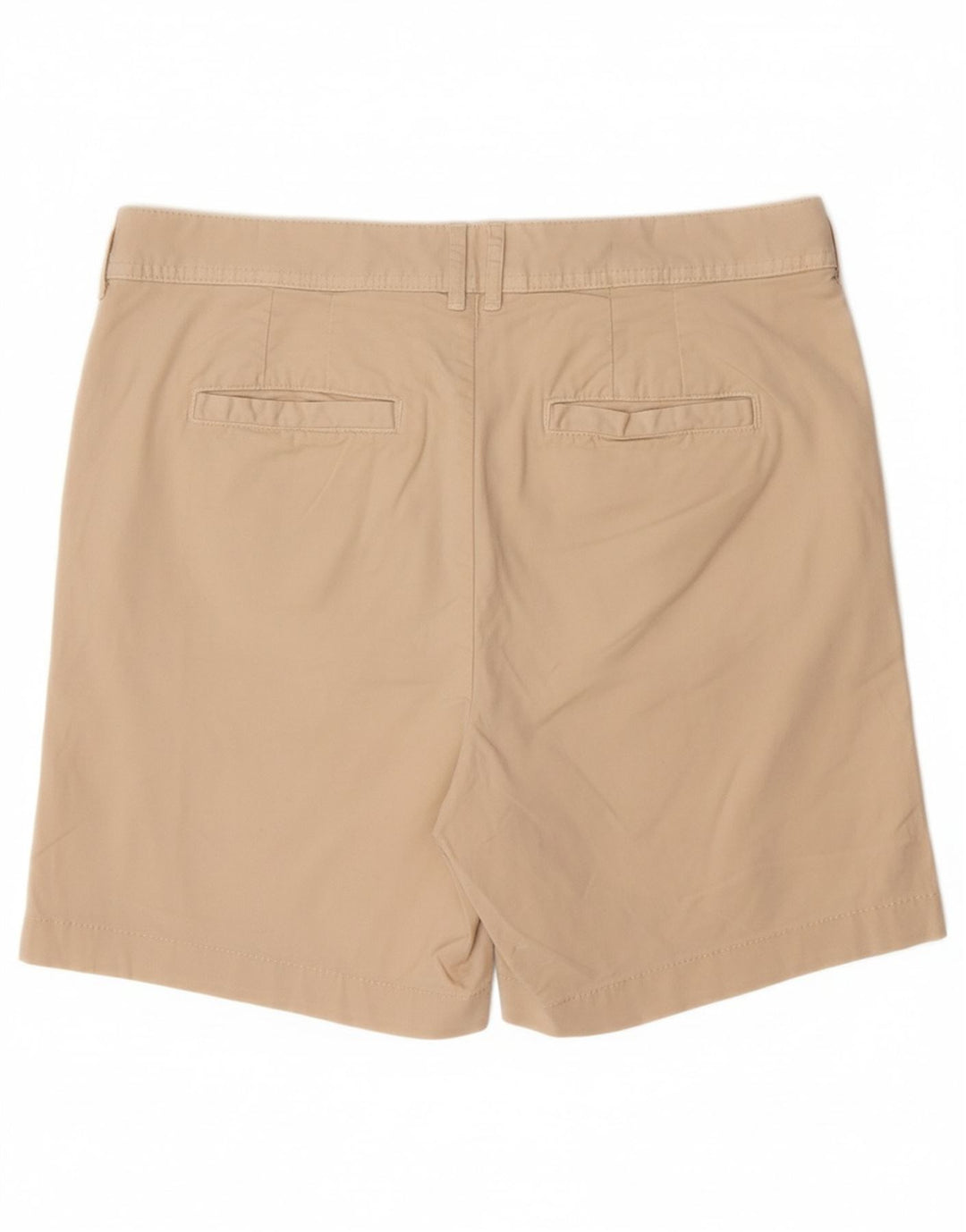FAT FACE Damen-Chinoshorts mit hoher Taille, UK 12, Mittel W32, Beige, Baumwolle