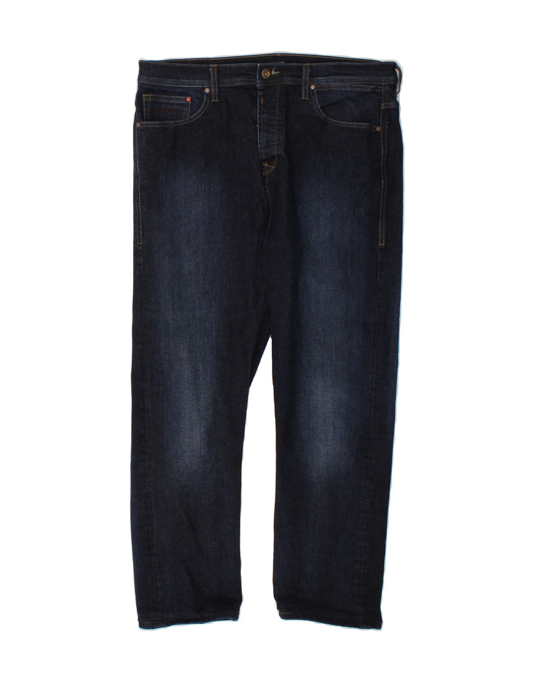 PENGUIN Womens Straight Jeans W36 L27 Navy Blue Cotton Vintage Penguin and Second-Hand Penguin from Messina Hembry 
