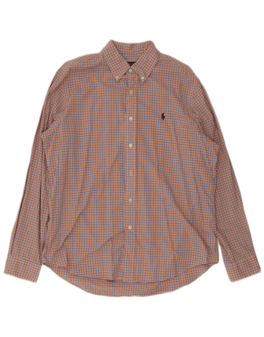 Polo Ralph Lauren Herrenhemd, groß, mehrfarbig, Gingham-Baumwolle