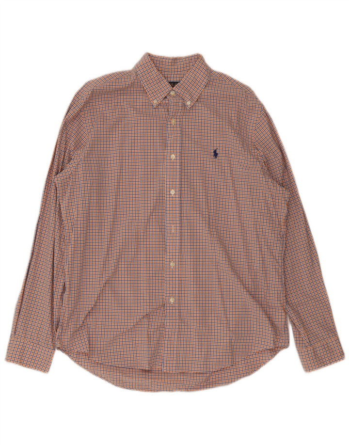 Polo Ralph Lauren Herrenhemd, groß, mehrfarbig, Gingham-Baumwolle