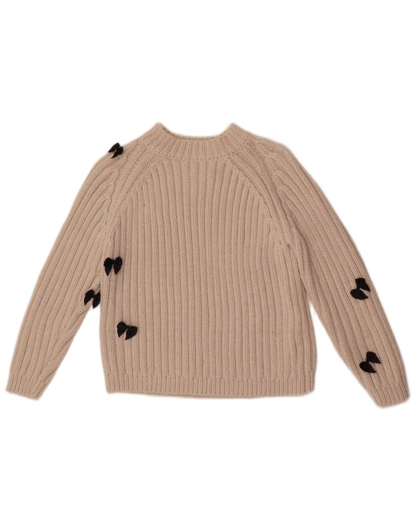 Zara Rollkragenpullover für Mädchen, 9–10 Jahre, Beige, Acryl