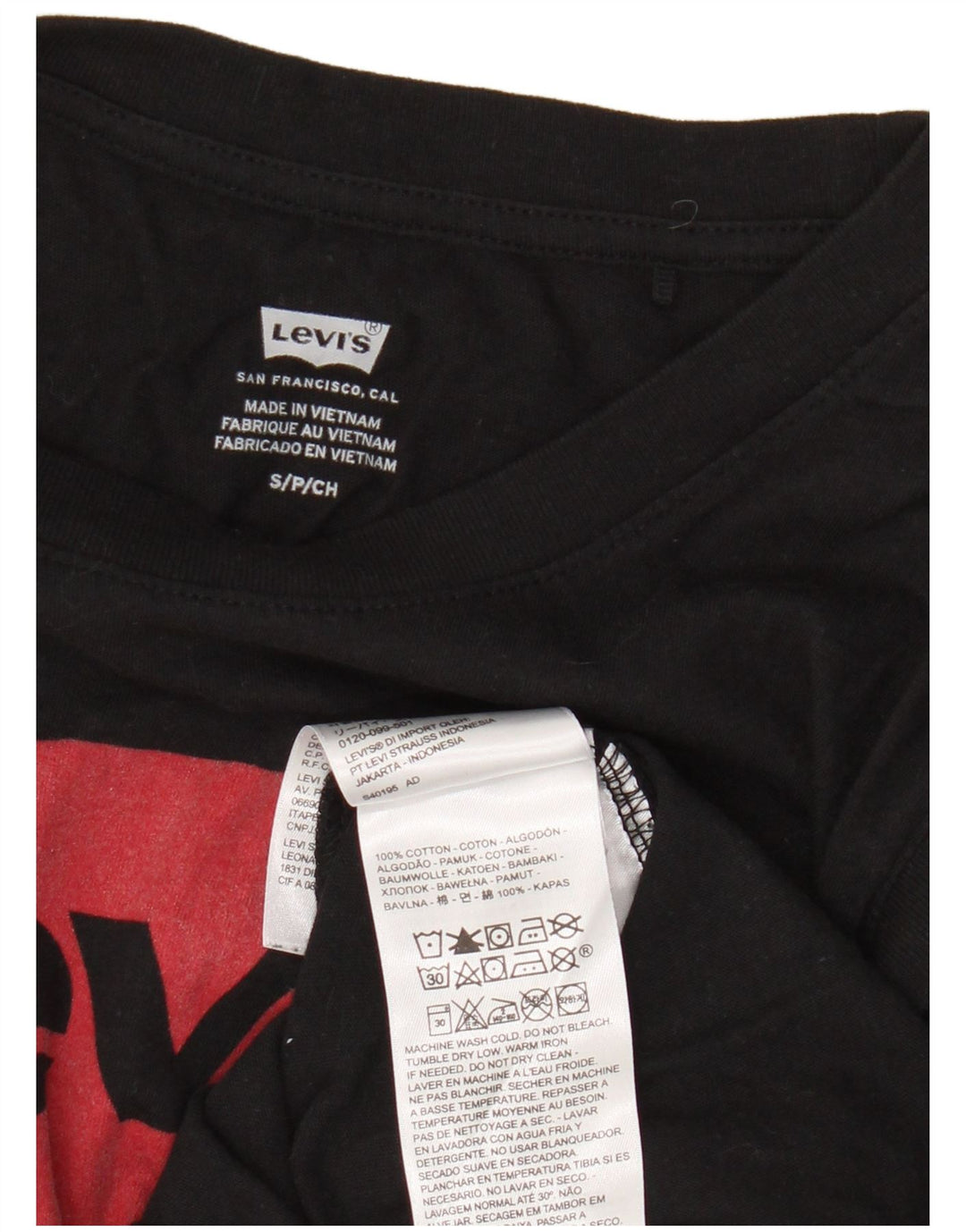 Levi's Damen Graphic Vest Top UK 10 Small Schwarz Baumwolle