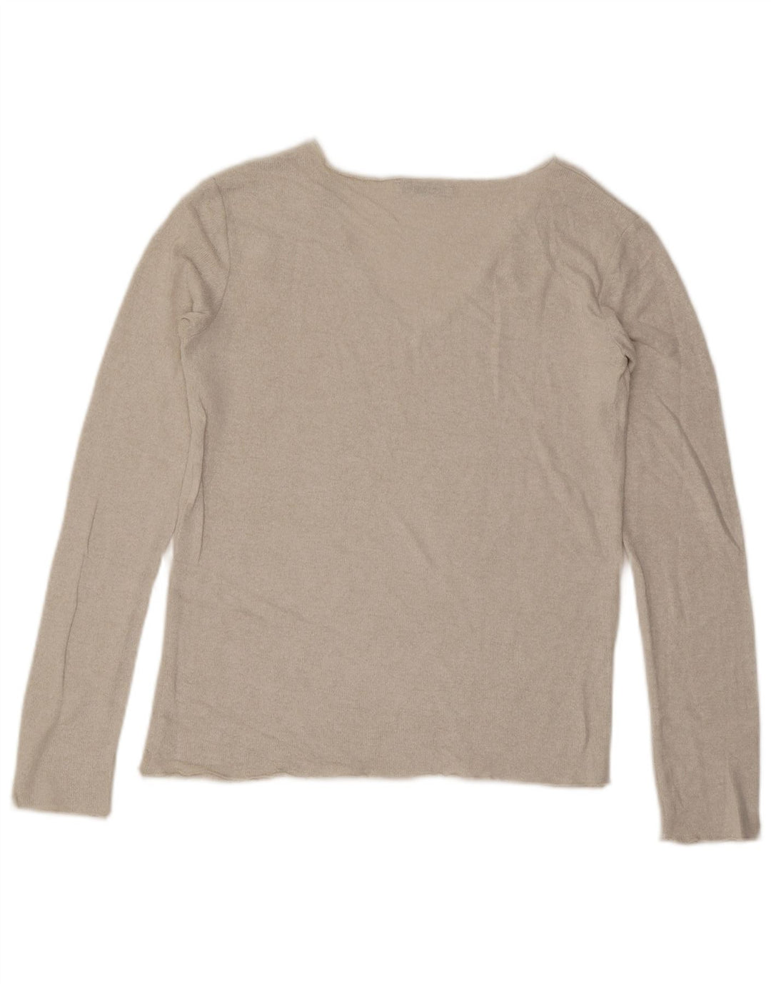 ZARA Damen-Pullover mit V-Ausschnitt, Gr. 10, Größe S, gebrochenes Weiß