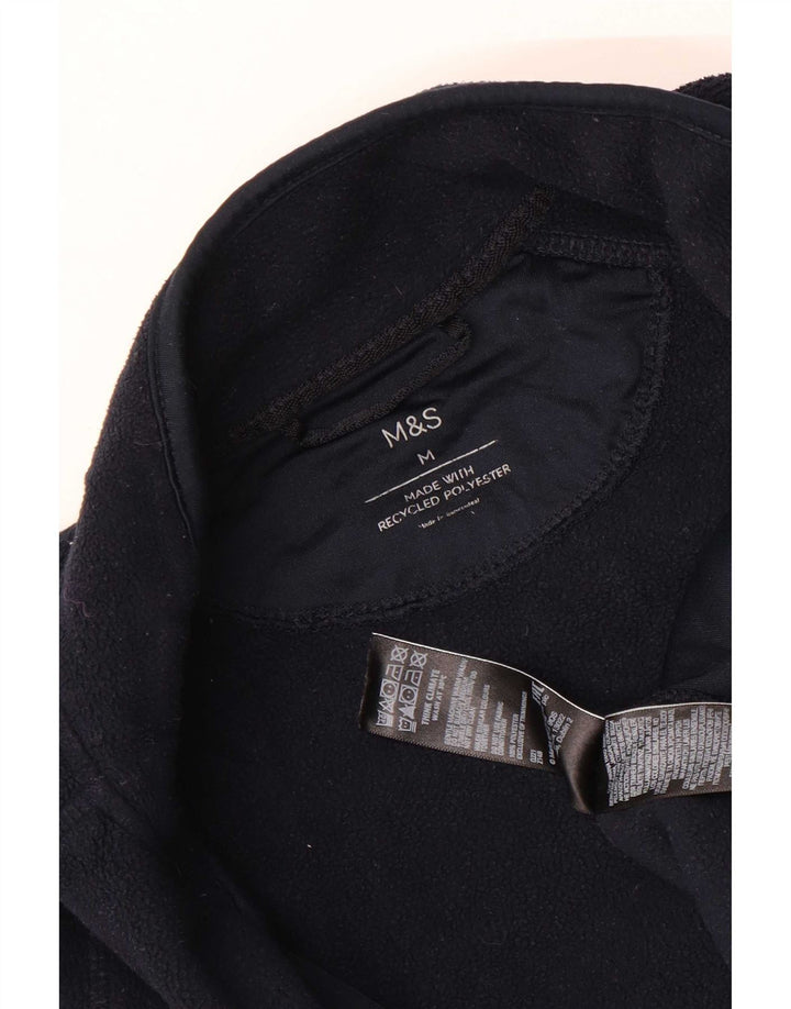 Marks & Spencer Damen Fleecejacke UK 14 Medium Marineblau Polyester