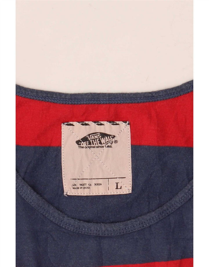 Vans Herren-Trägershirt, groß, blau gestreift