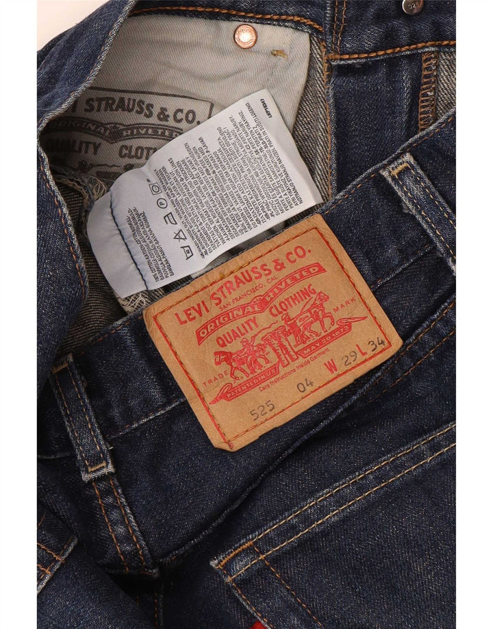 Levi's Herren 525 Bootcut Jeans W29 L34 Marineblau Baumwolle