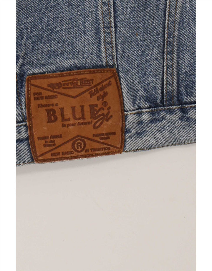 Vintage Herren Jeansjacke UK 40 Groß Blau