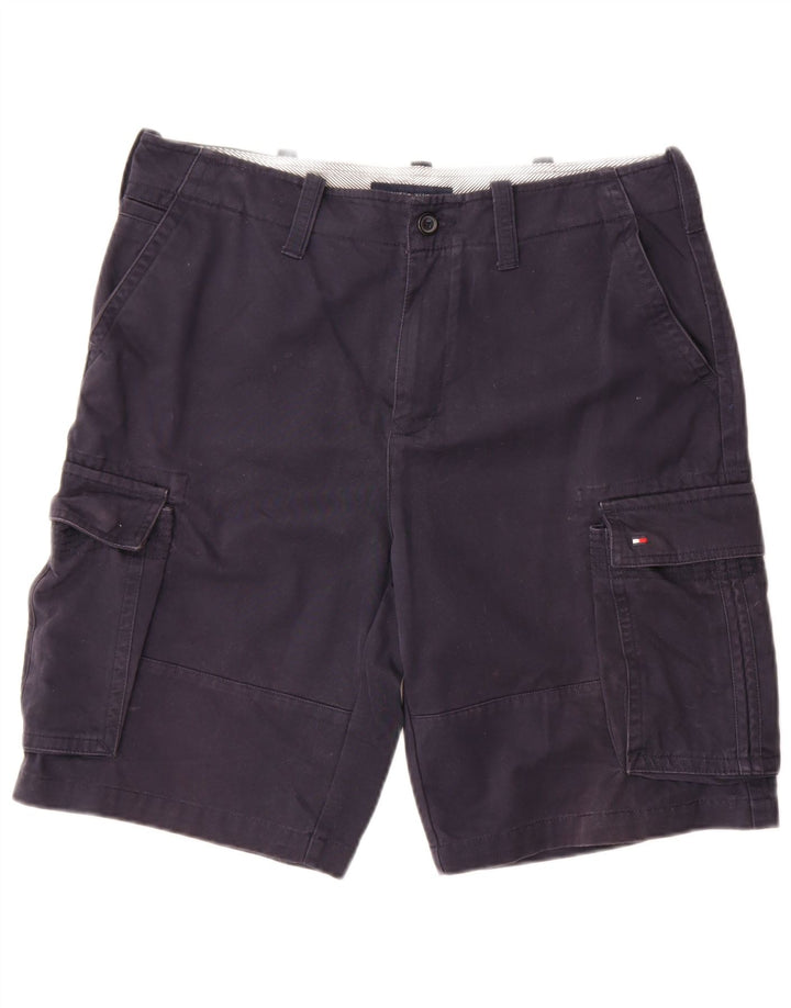 Tommy Hilfiger Herren Cargo-Shorts W34 Große marineblaue Baumwolle