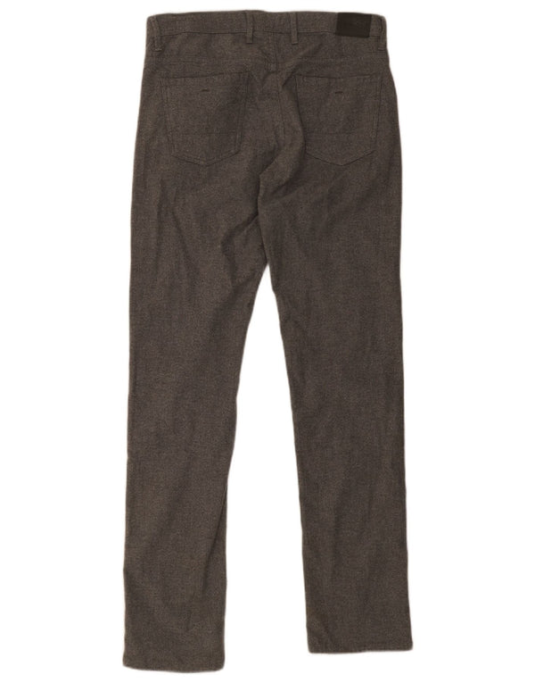 Massimo Dutti Herren Slim Fit Freizeithose EU 38 Small W30 L32 Grau Baumwolle