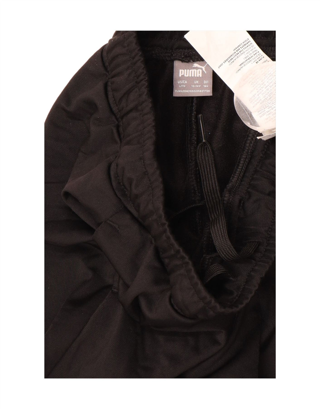 PUMA Jungen-Trainingshose, Jogginghose, 13–14 Jahre, schwarzes Polyester