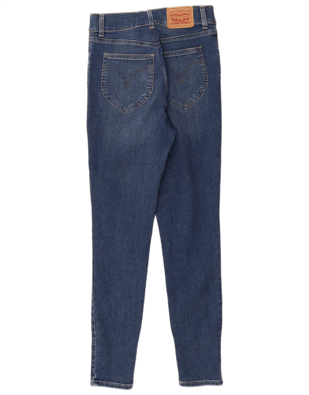 LEVI'S Damen Skinny High Waist Jeans W28 L30 Blaue Baumwolle