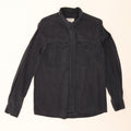 Zara Damen-Oversize-Hemd, UK 10, Small, graues Lyocell