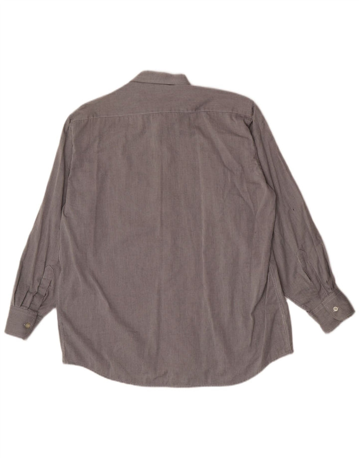 PIERRE CARDIN Herrenhemd Größe 42 16 1/2 große graue Baumwolle