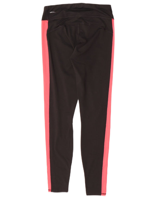 Puma Damen Leggings UK 12 Medium Schwarz Colourblock