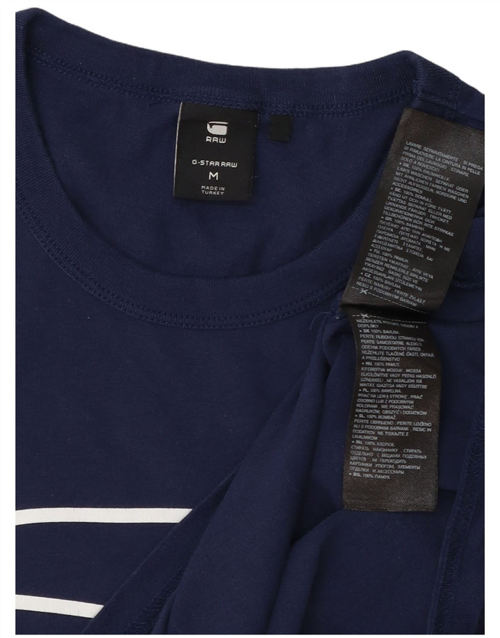 G-Star Herren Grafik-T-Shirt-Oberteil aus Baumwolle in mittlerem Marineblau