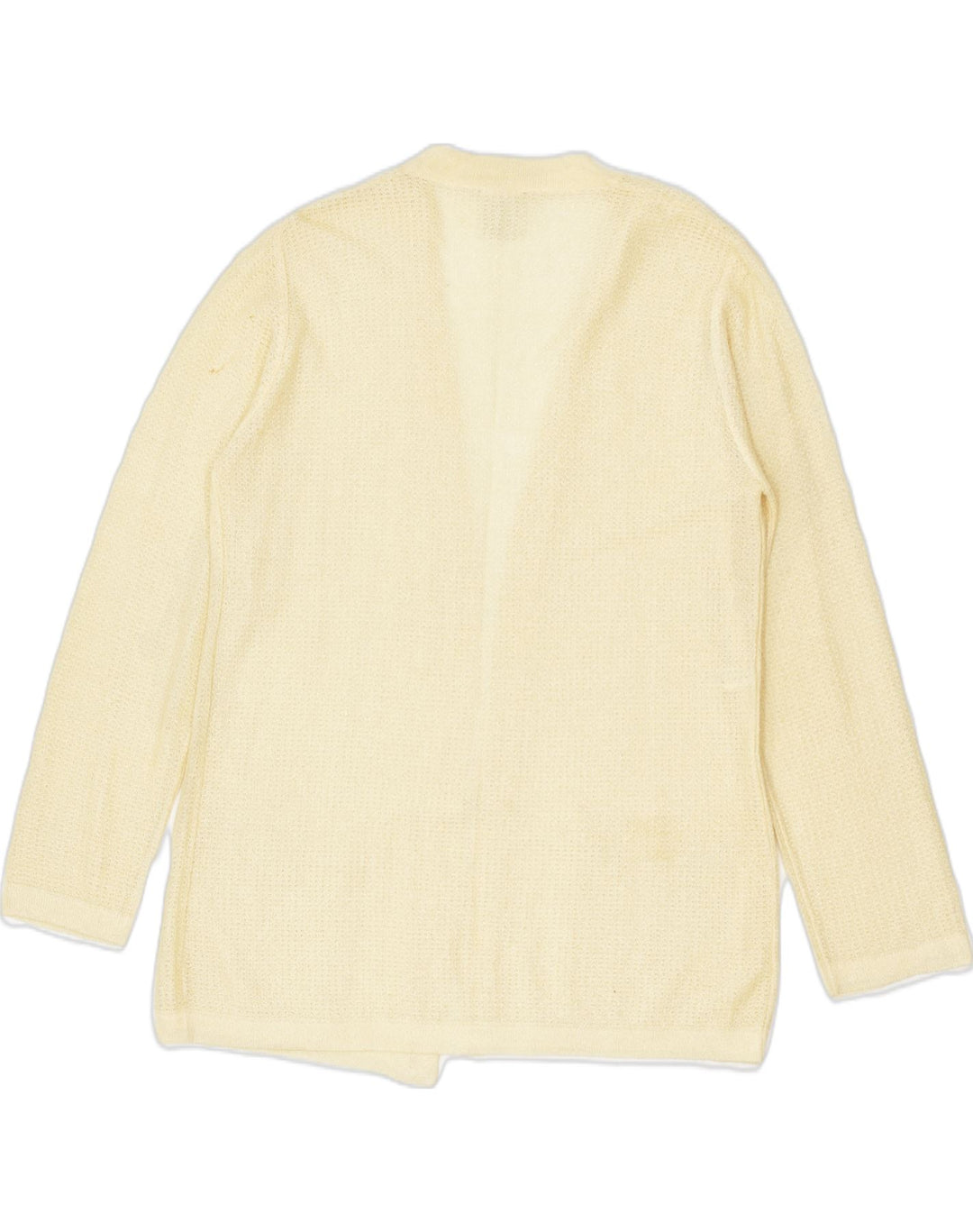 VINTAGE Womens Cardigan Sweater UK 16 Large Yellow Viscose | Vintage Vintage | Thrift | Second-Hand Vintage | Used Clothing | Messina Hembry 