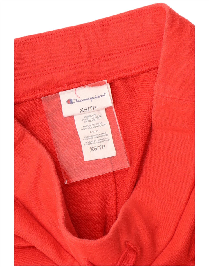 Champion Damen Sportshorts UK 6 XS Rote Baumwolle